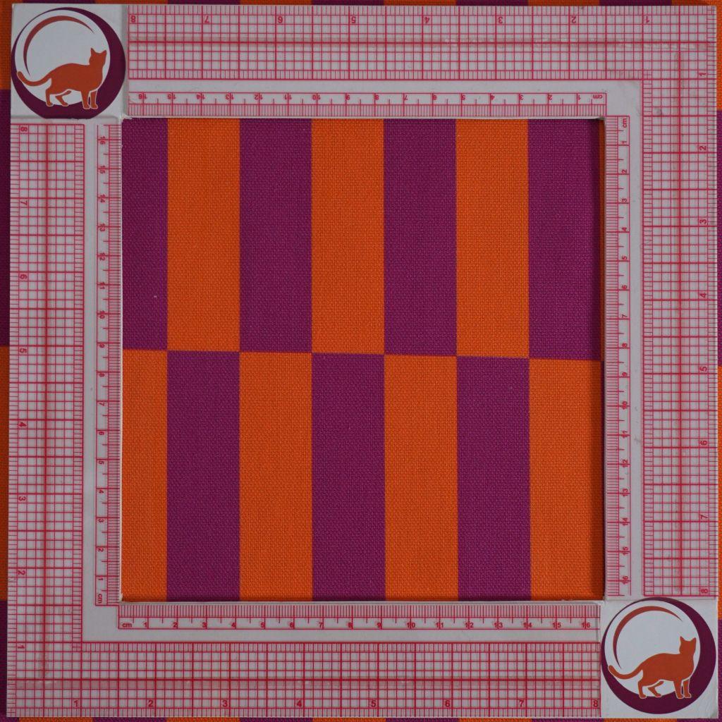 Preview: Baumwoll-Canvas Blocks orange violett